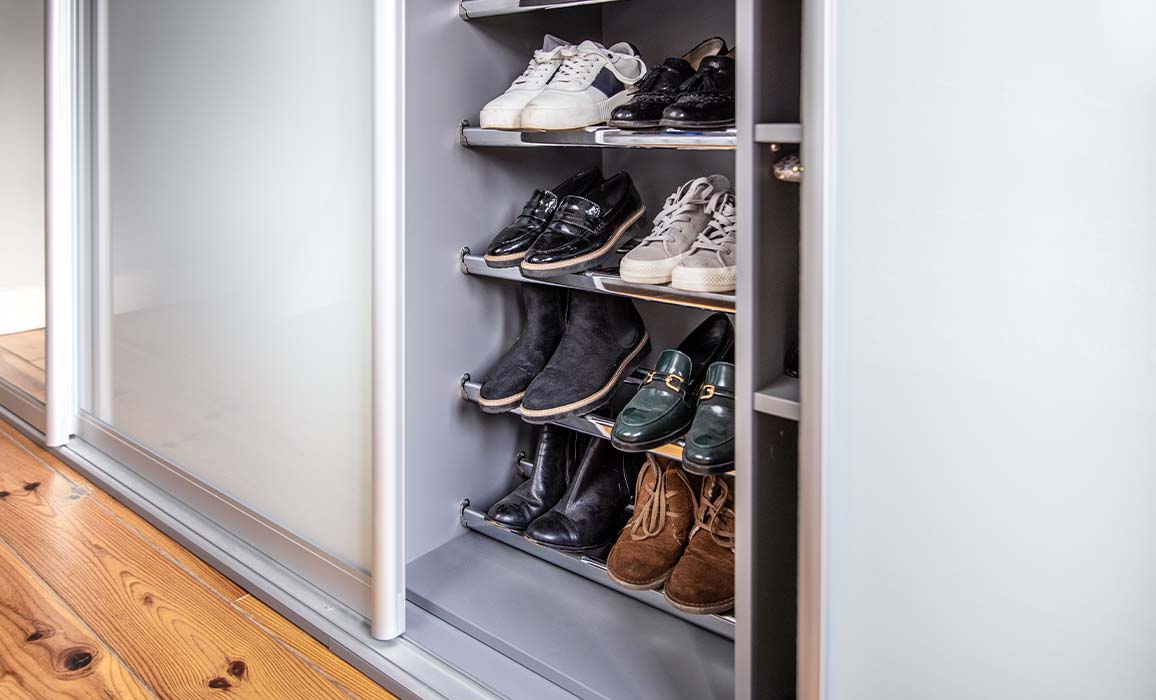 Fitted wardrobe shoe rack hotsell