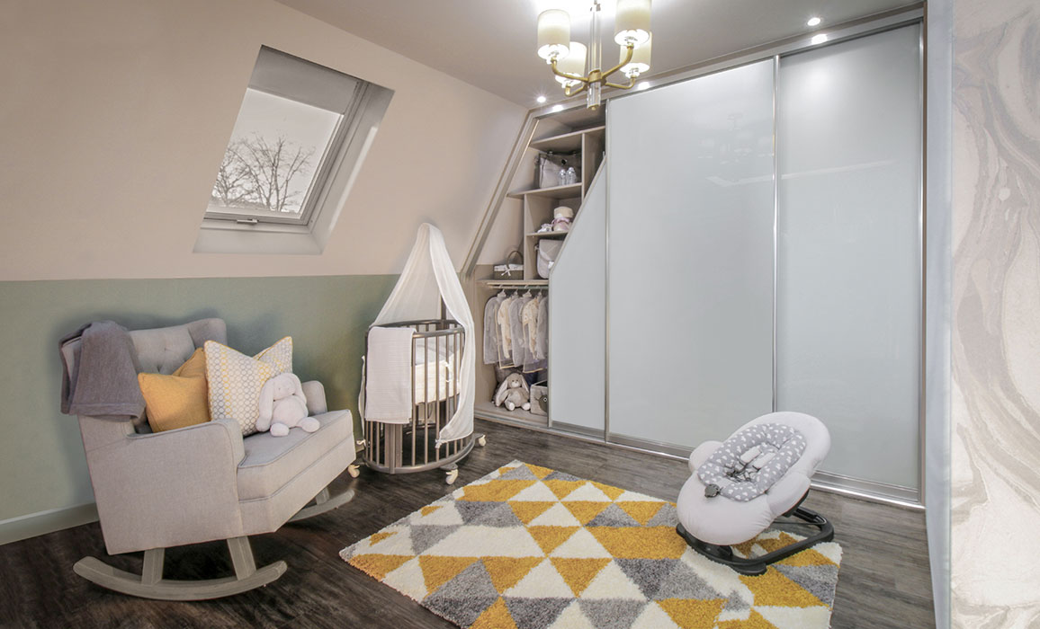 sliding wardrobe nursery