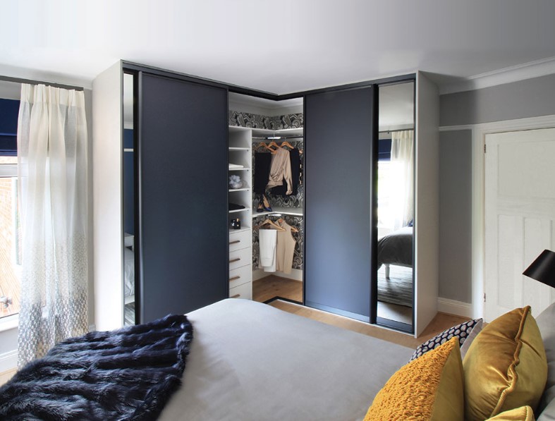 corner sliding wardrobe