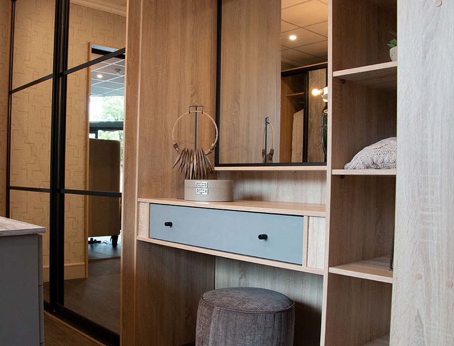 dressing room unit in sliderobes dublin showroom