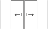 sliding wardrobe icon