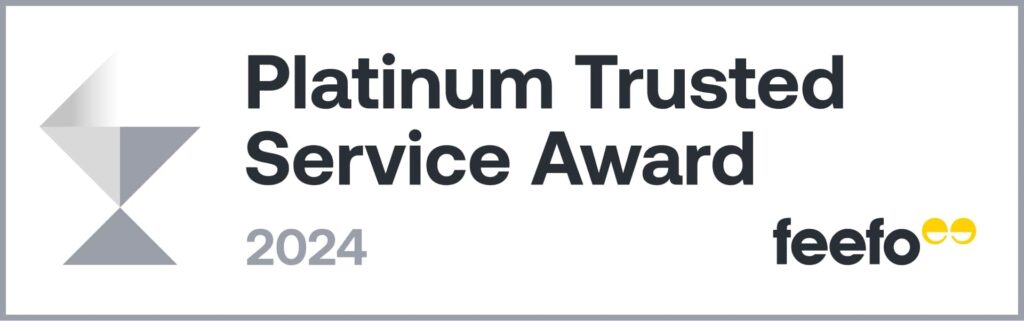 feefo platinum trust service award logo