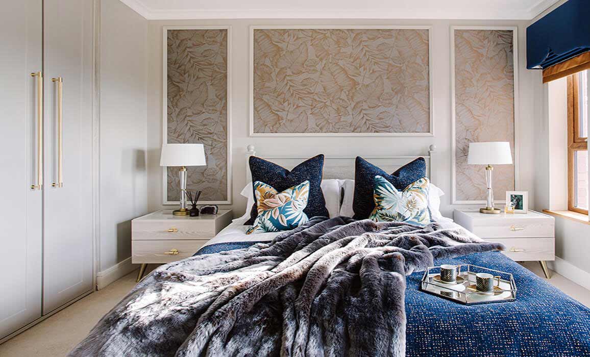 hinge wardrobe in a bedroom