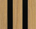 acoustic panelling oak finish