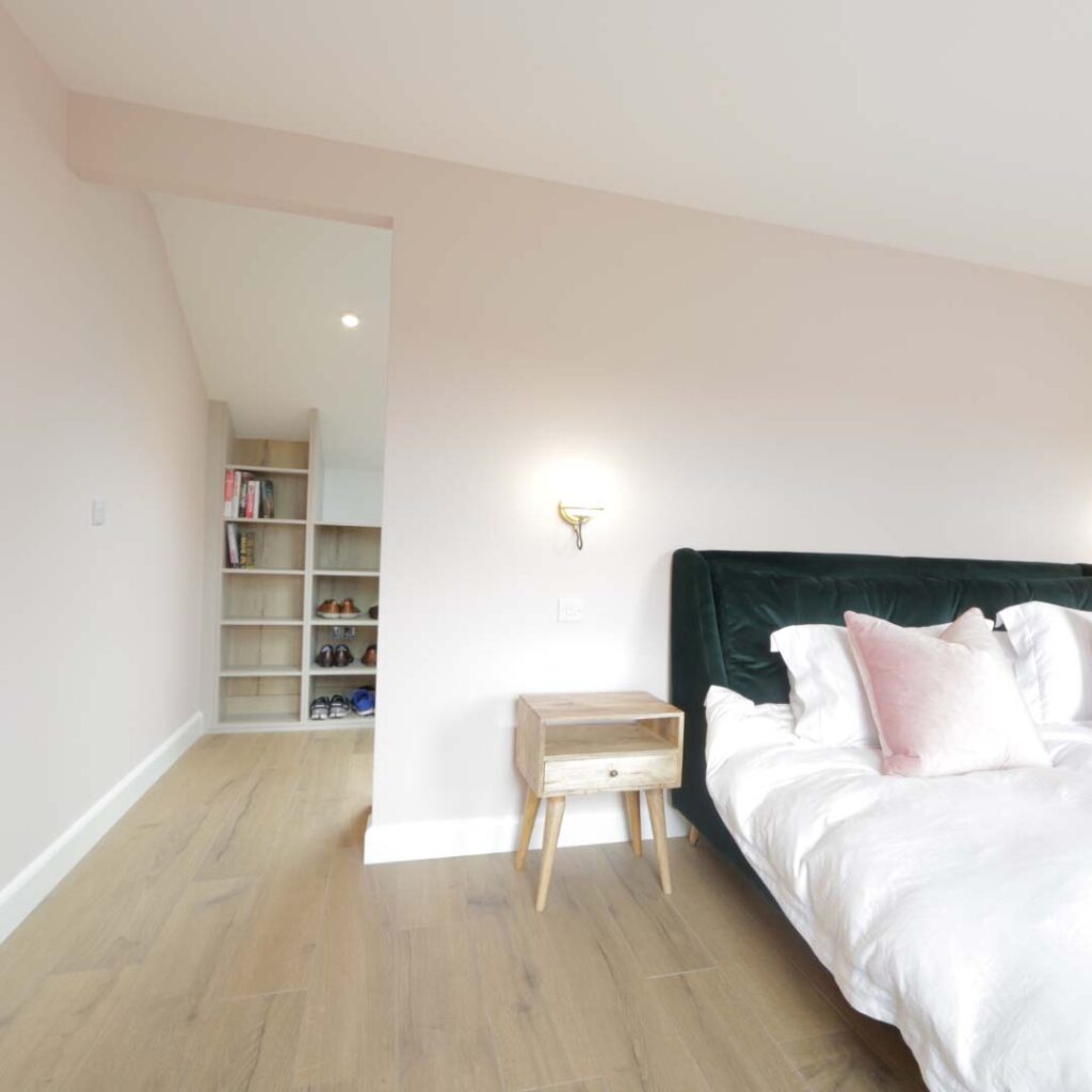 walk in wardrobe in bedroom