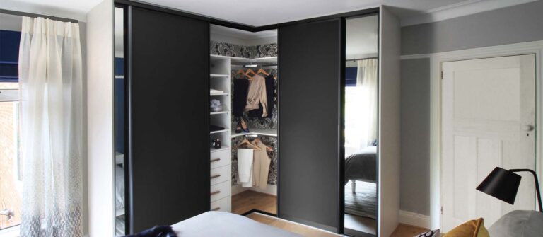 corner sliding wardrobe